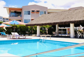 Flat beira-mar com piscina